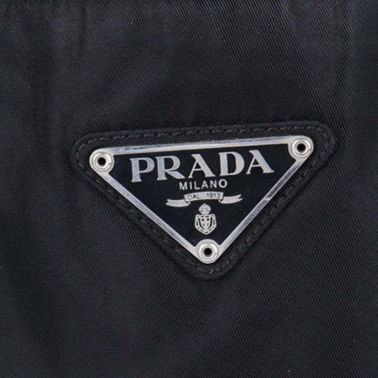 Prada Black Nylon Triangle Handbag