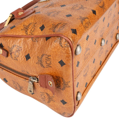 MCM Monogram Visetos Boston Handbag