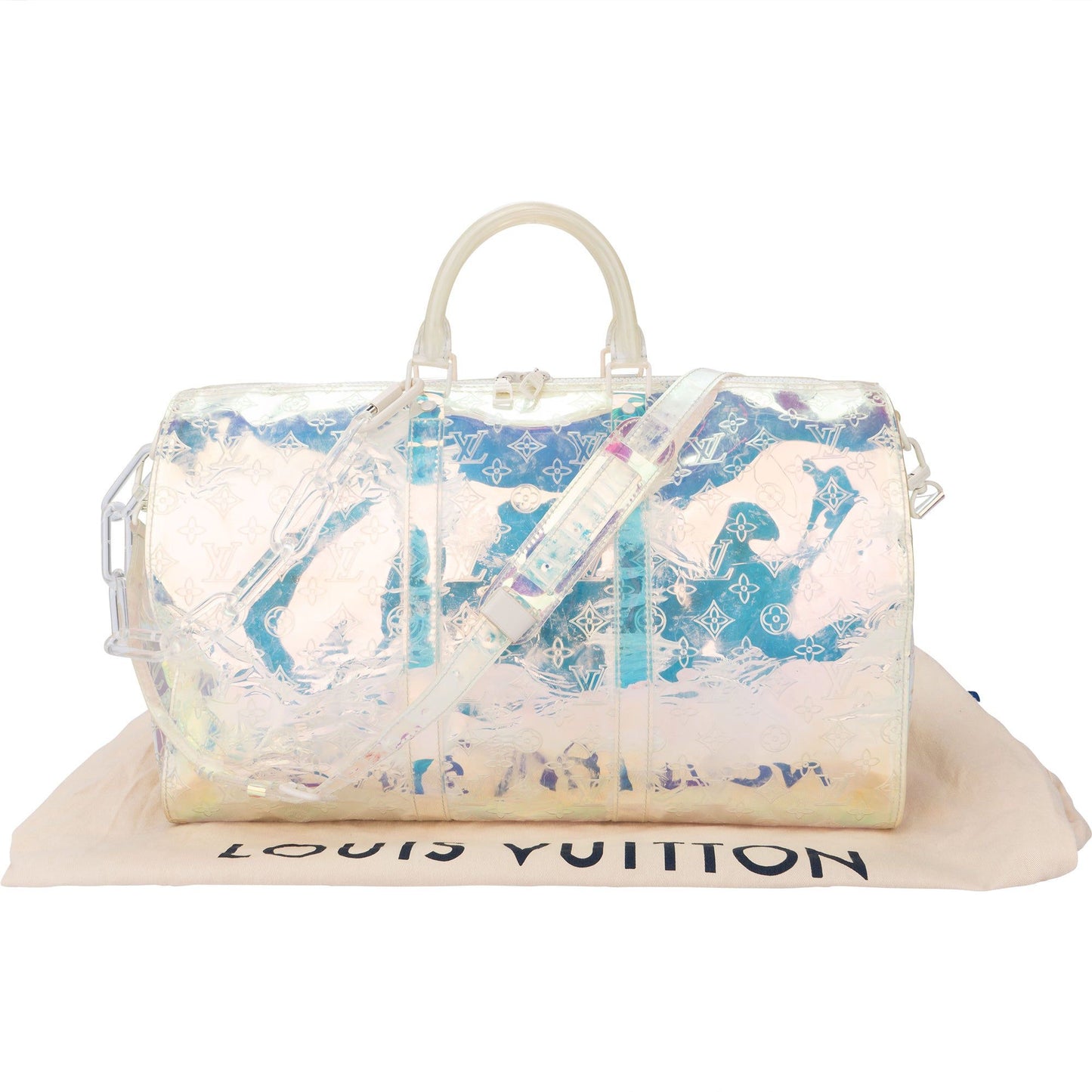 Louis Vuitton Transparent Prism By Virgil Abloh Keepall Bandouliere 50