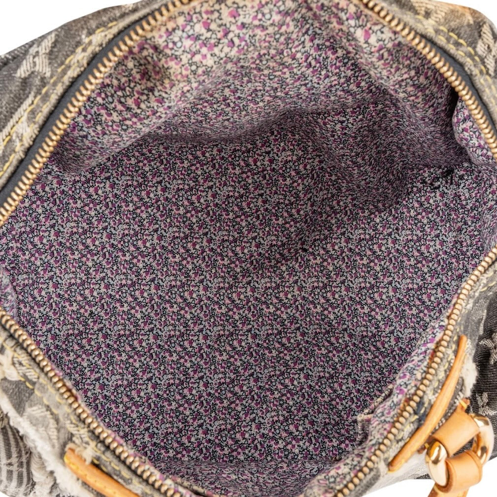 Louis Vuitton Limited Monogram Denim Patchwork Speedy 30 Handbag