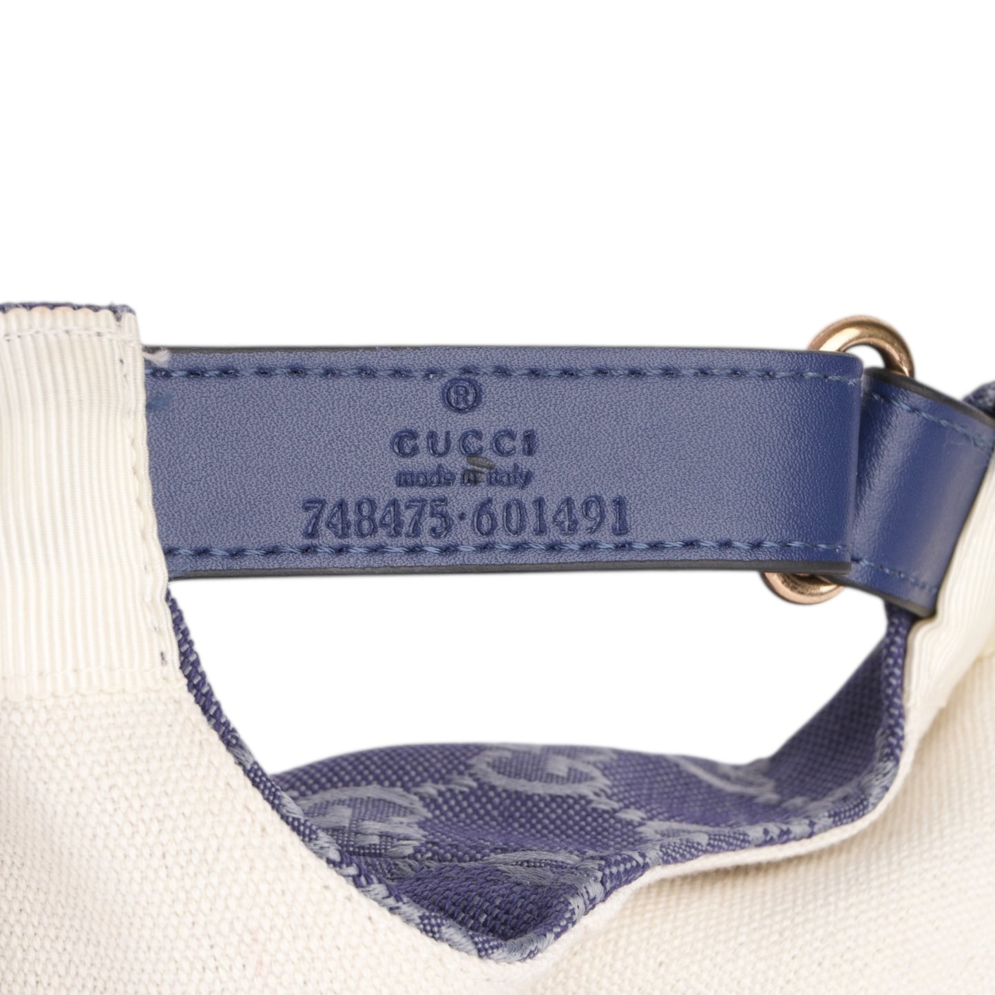 Gucci Blue GG Canvas Monogram Cap