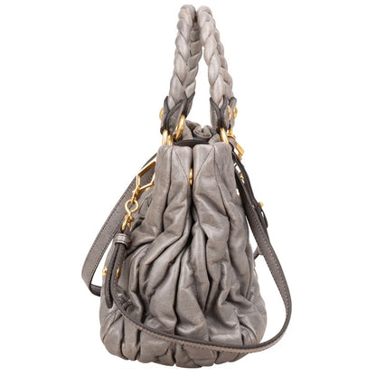 Miu Miu Quilted Leather City Handbag