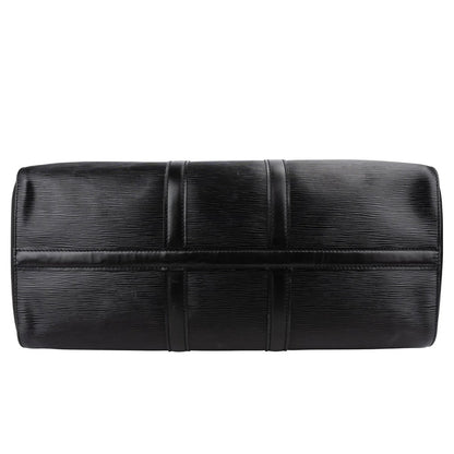 Louis Vuitton Noir Epi Leather Keepall 45 Travel Bag