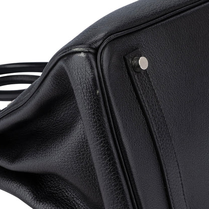Hermès Noir Togo Leather Palladium Birkin 35 Handbag