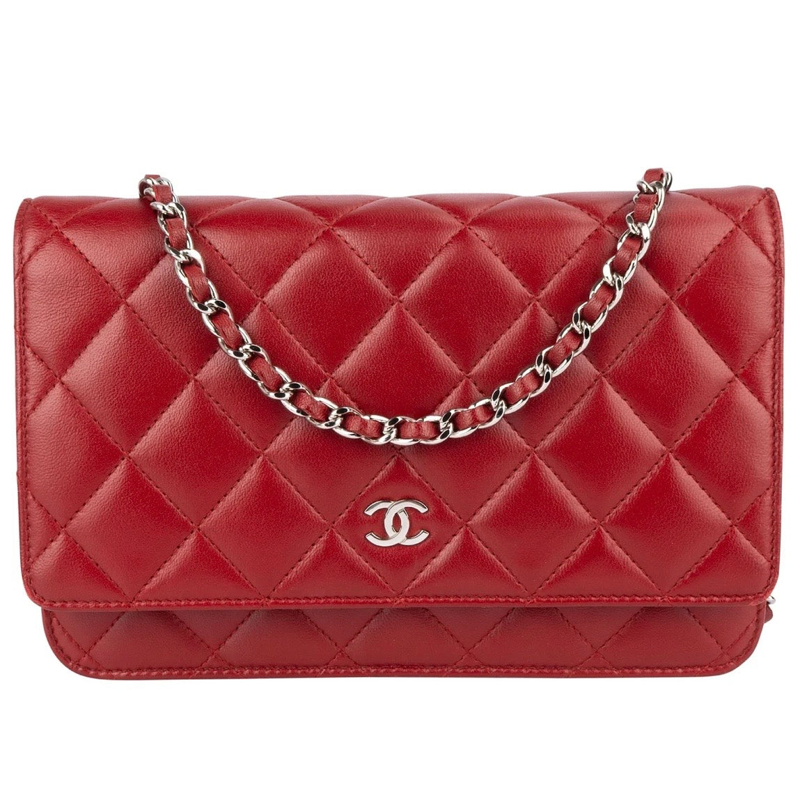 Chanel Quilted Lambskin Wallet On Chain Crossbody Bag
