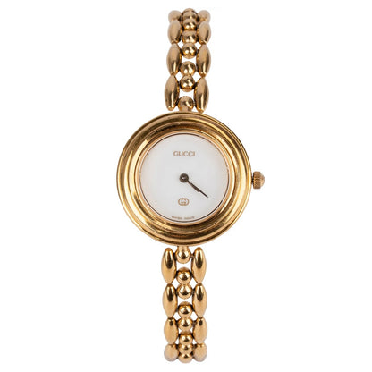 Gucci Gold Tone Change Bezel 11/12 Women Watch