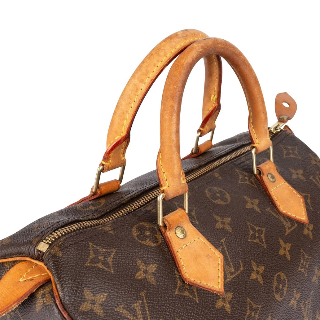 Louis Vuitton Canvas Monogram Speedy 30 Handbag
