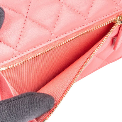 Chanel Quilted Lambskin Wallet On Chain Crossbody Bag