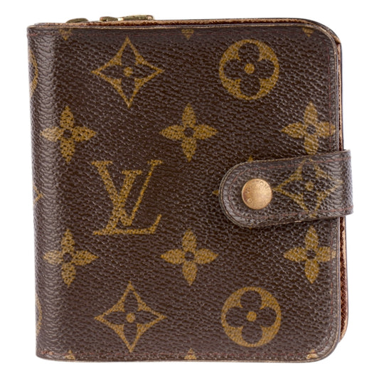 Louis Vuitton Canvas Monogram Clip Wallet