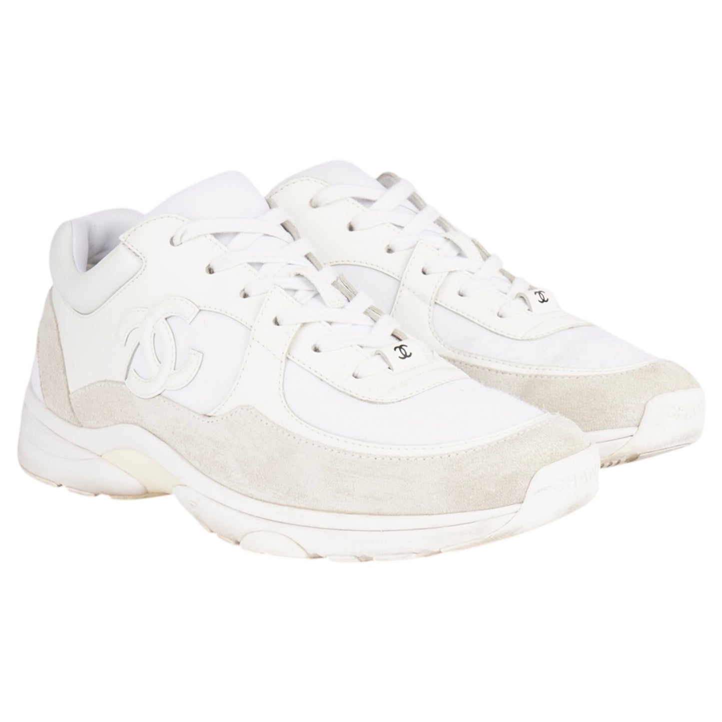 Chanel CC Suede Sneaker