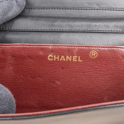 Chanel Quilted Lambskin 24K Gold Single Flap Shoulder Bag