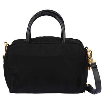 Prada Black Tessuto Fiocco Nylon Bow Detail Bag