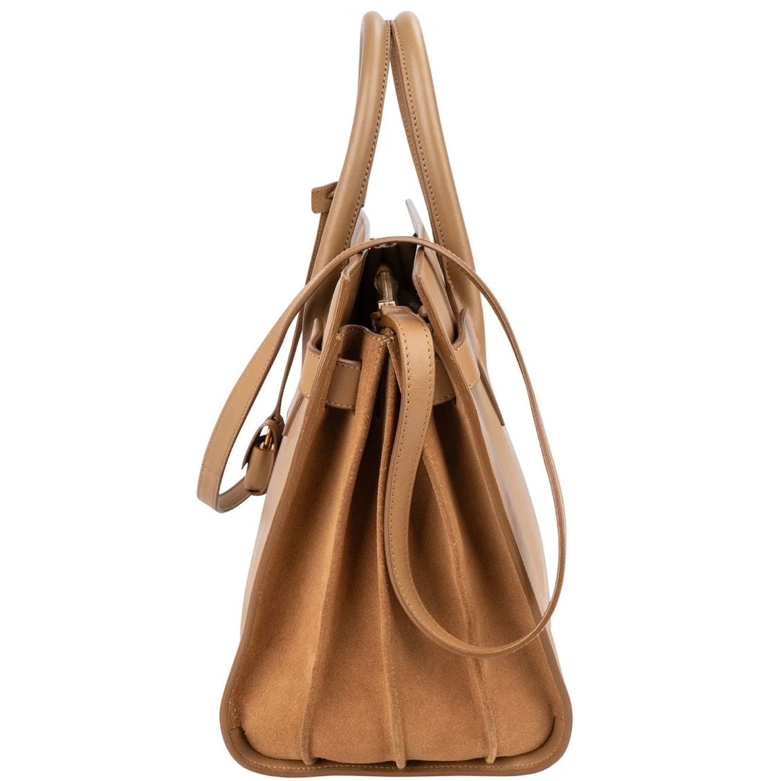 Yves Saint Laurent Smooth Leather Sac De Jour Handbag