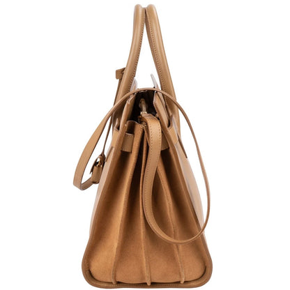 Yves Saint Laurent Smooth Leather Sac De Jour Handbag