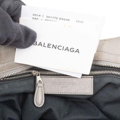 Balenciaga Grey Leather Classic City Handbag