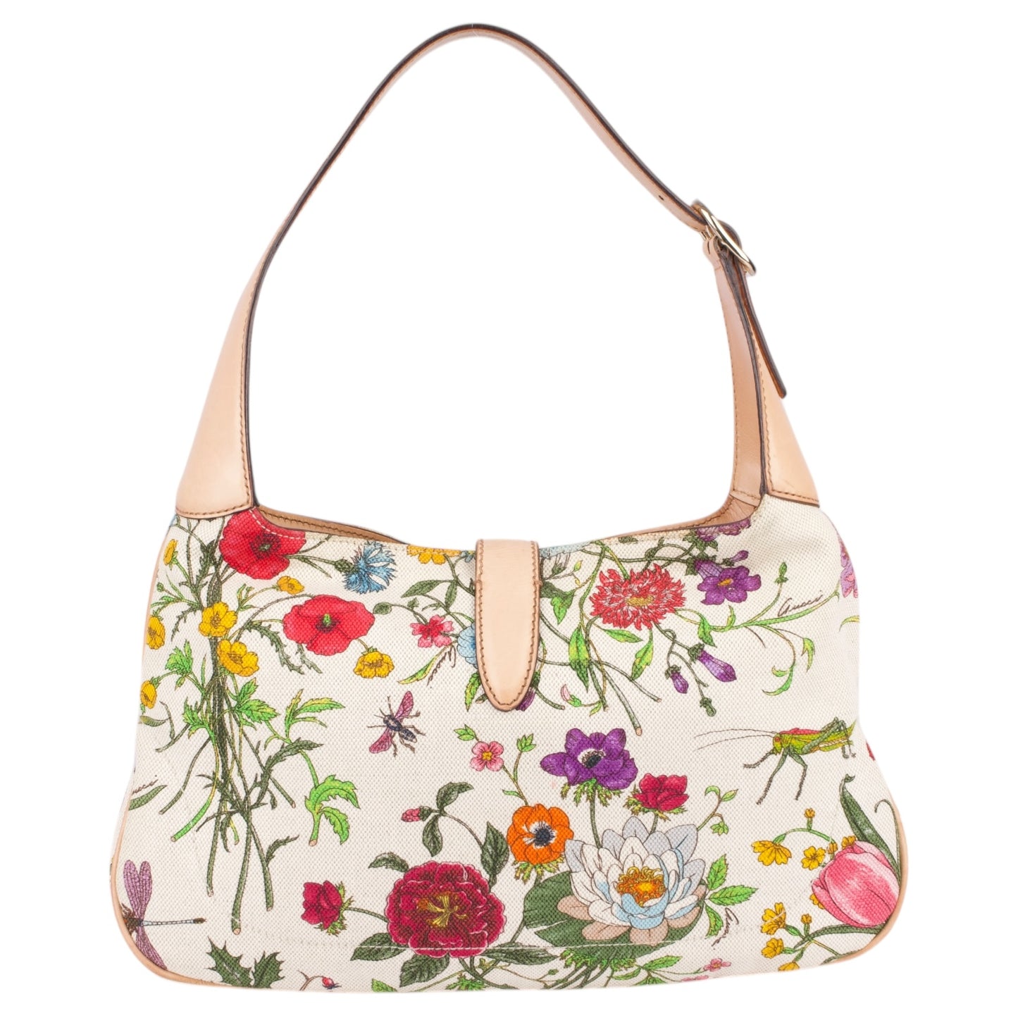 Gucci Multicolor Floral Jackie Shoulder Bag