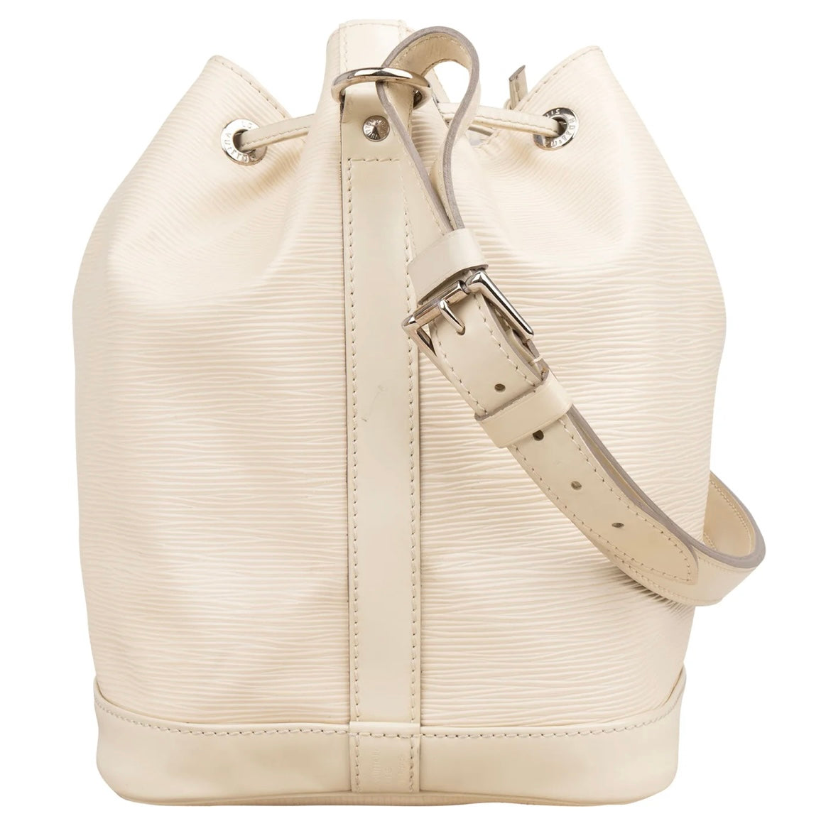 Louis Vuitton Blanco Epi Leather NM Noé Small Shoulder Bag