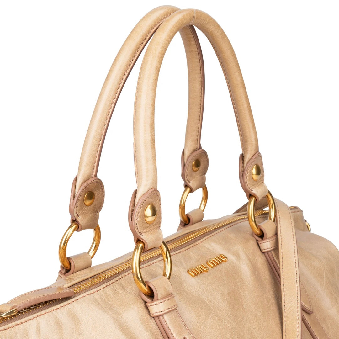 Miu Miu Leather City Handbag