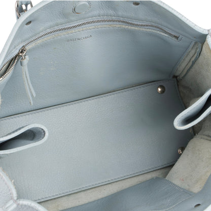 Balenciaga Blue Leather City Handbag
