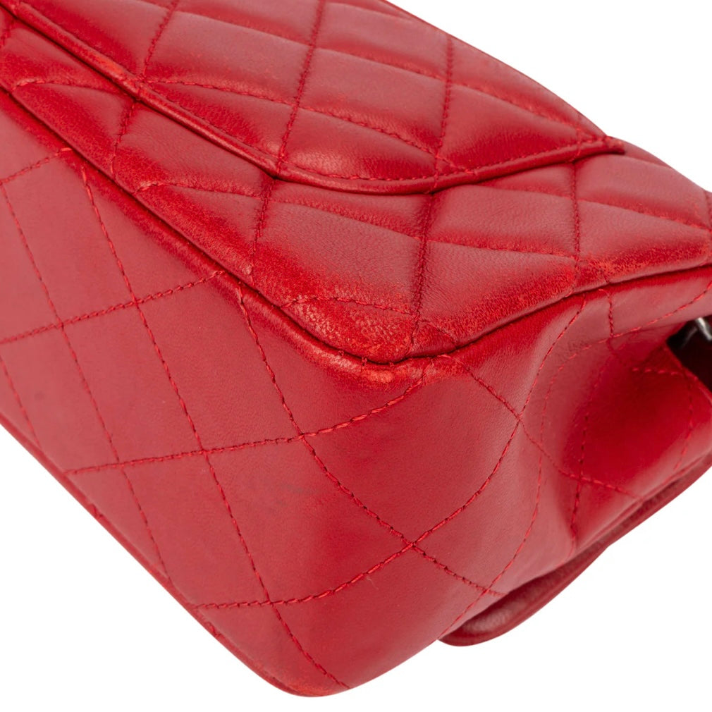 Chanel Quilted Lambskin Antique Single Flap Crossbody Bag