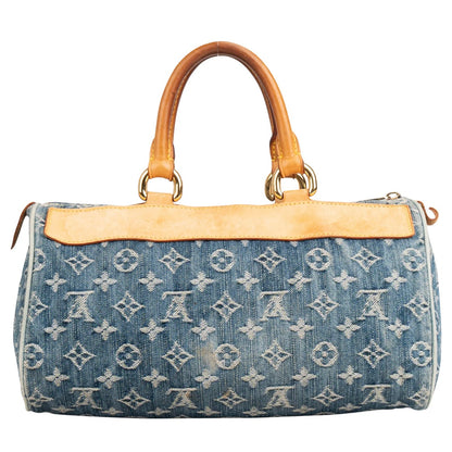 Louis Vuitton Denim Monogram Neo Speedy 30 Handbag