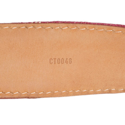 Louis Vuitton Pink Denim Monogram Belt