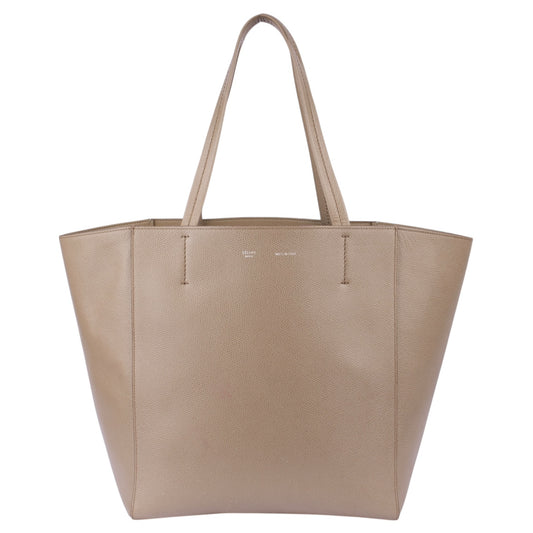 Celine Leather Cabas Shopper Bag