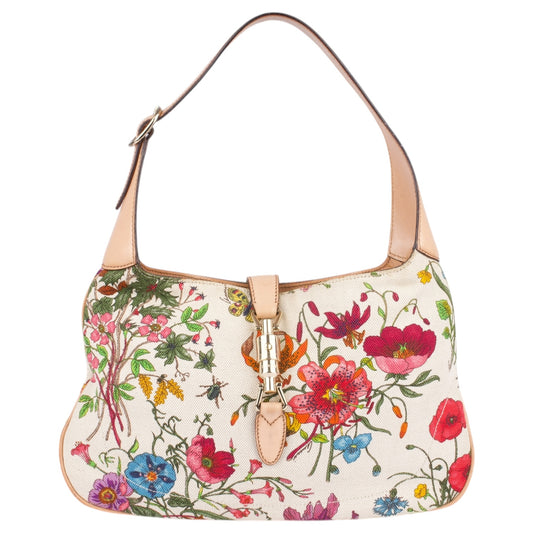 Gucci Multicolor Floral Jackie Shoulder Bag