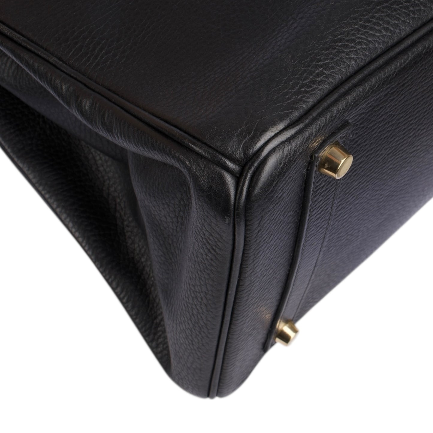 Hermès Black Leather Birkin 35 Handbag