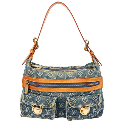 Louis Vuitton Denim Monogram Baggy PM Shoulder Bag