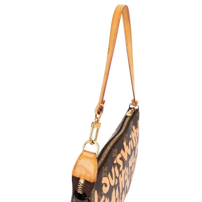 Louis Vuitton Limited Monogram Graffiti Pochette Accessoires Handbag