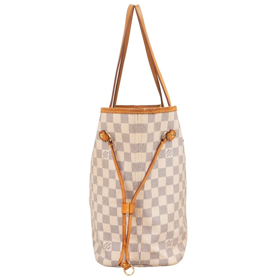 Louis Vuitton Monogram Damier Azur Canvas Neverfull MM Shoulder Bag