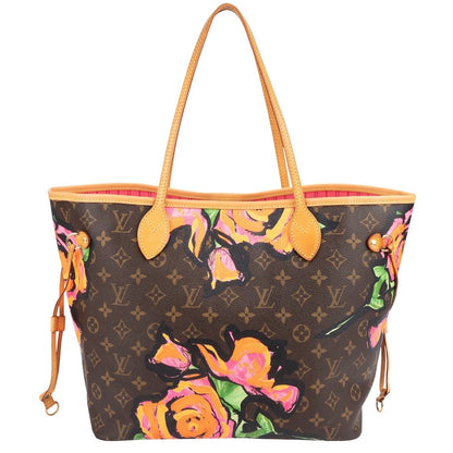 Louis Vuitton Limited Monogram Roses Neverfull MM Shoulder Bag