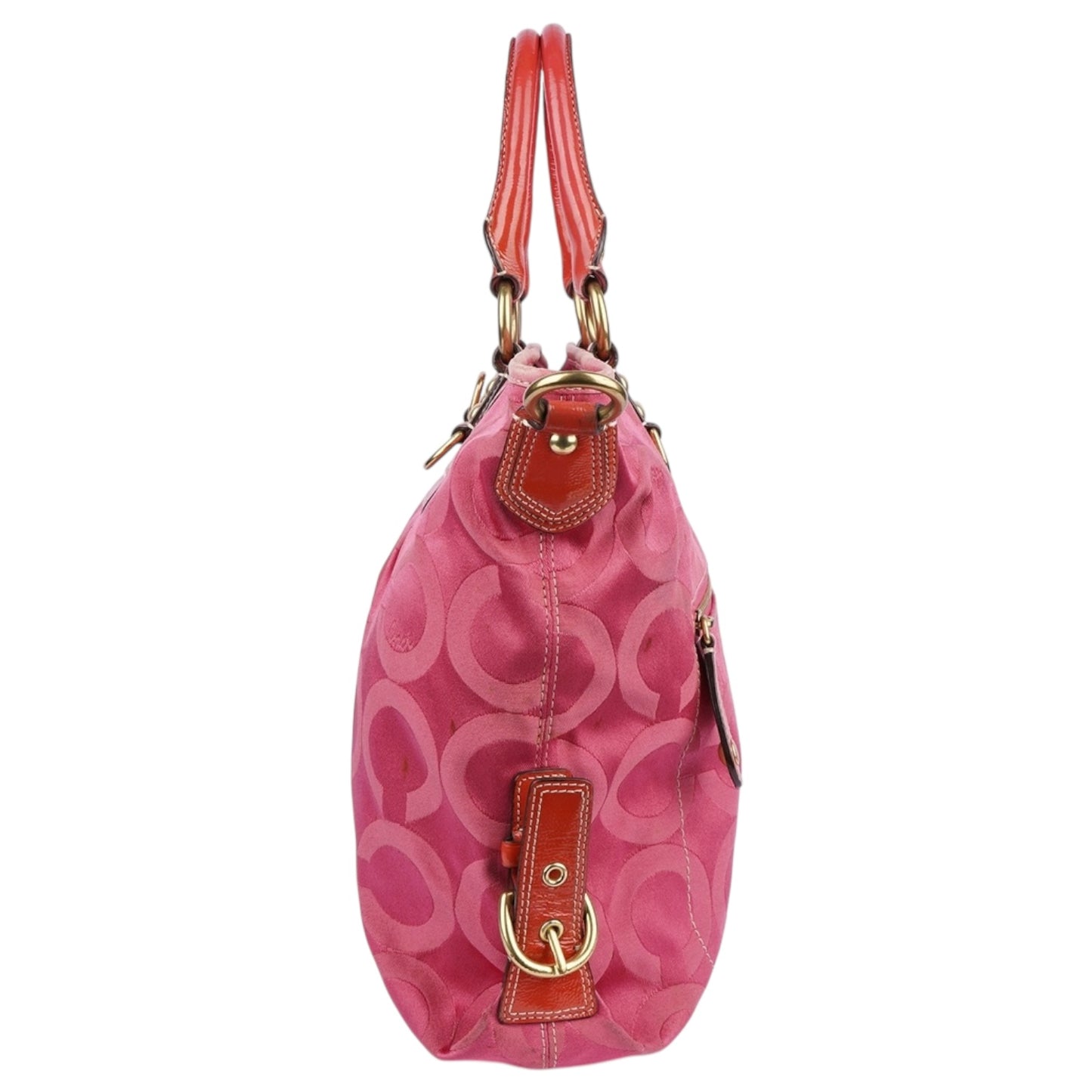 Coach Pink Monogram Handbag