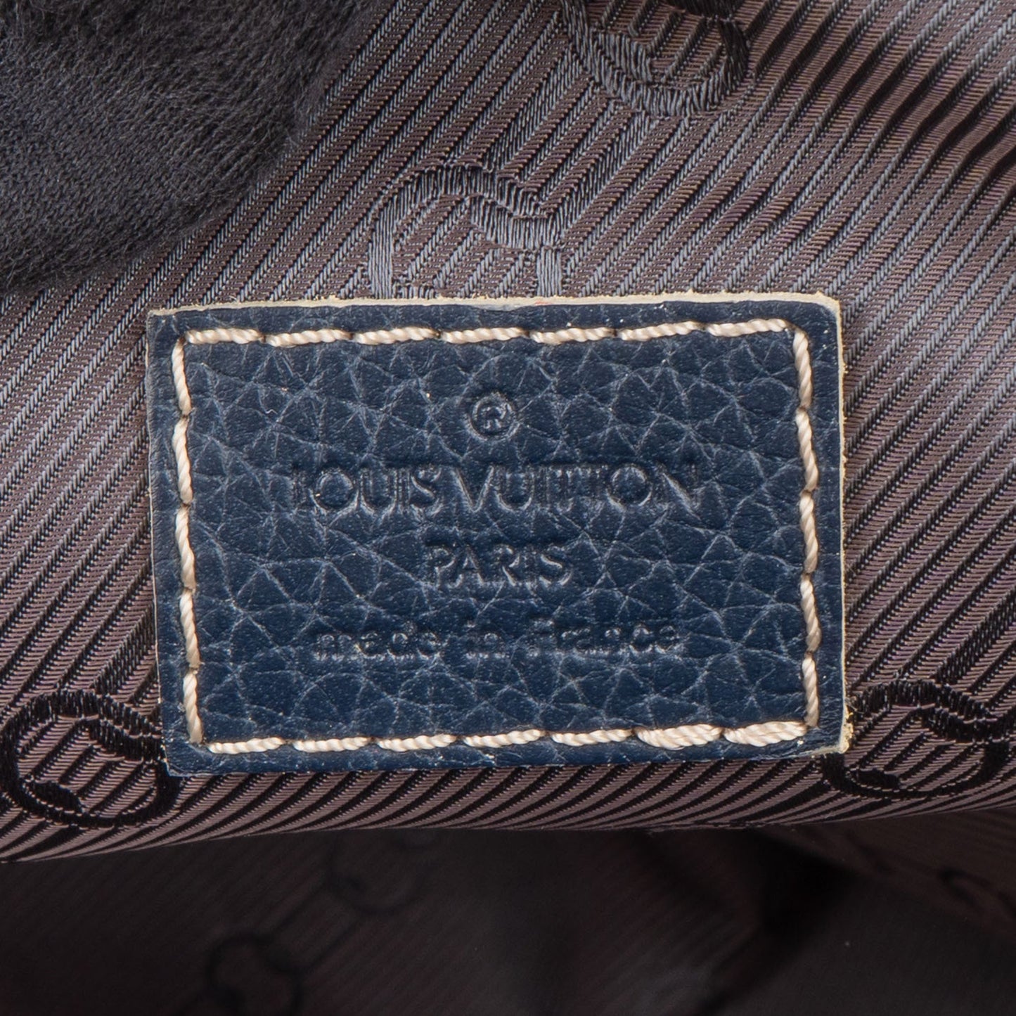 Louis Vuitton Premium Navy Tobago Leather Keepall 50