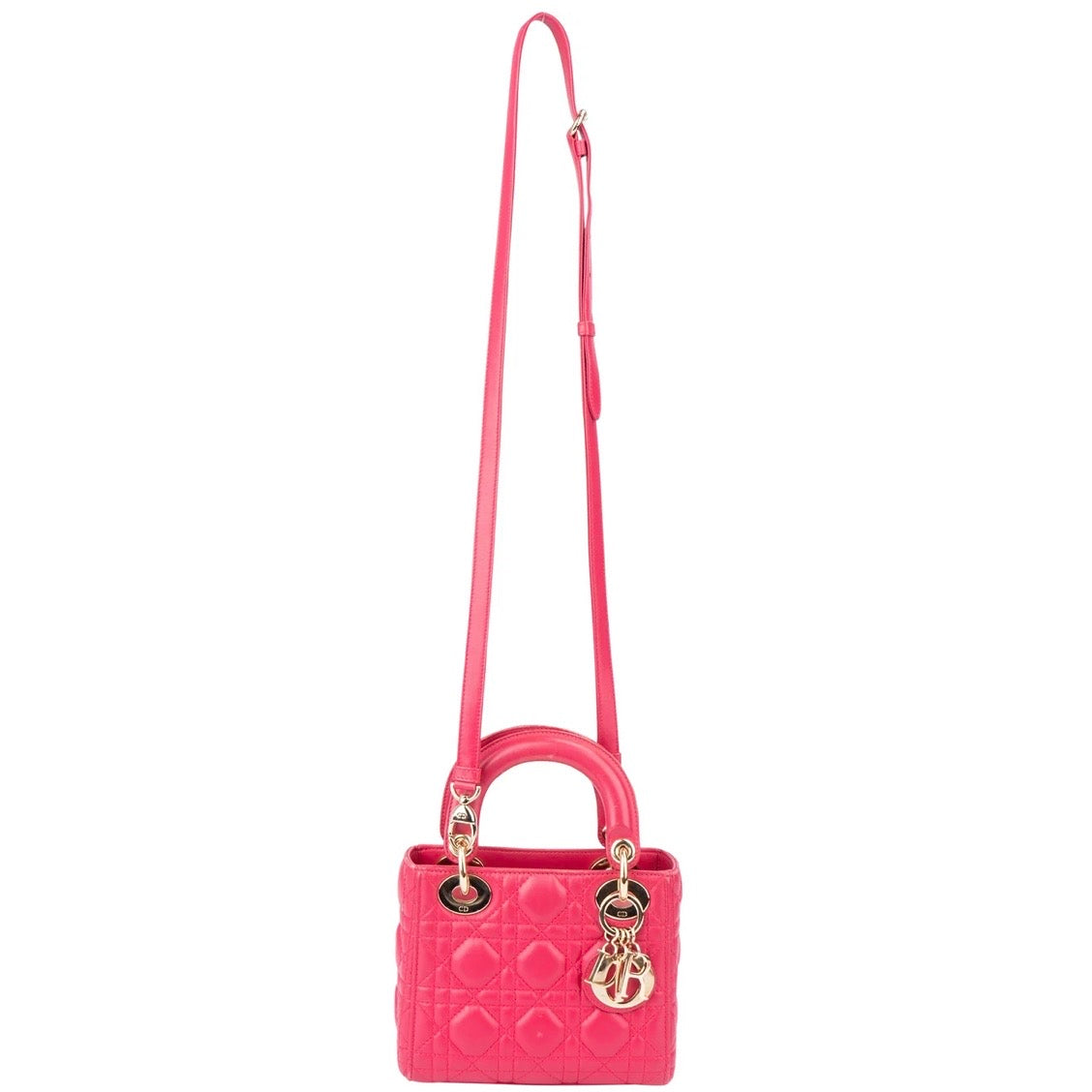 Christian Dior Quilted Leather Mini Lady Dior Handbag