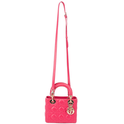 Christian Dior Quilted Leather Mini Lady Dior Handbag