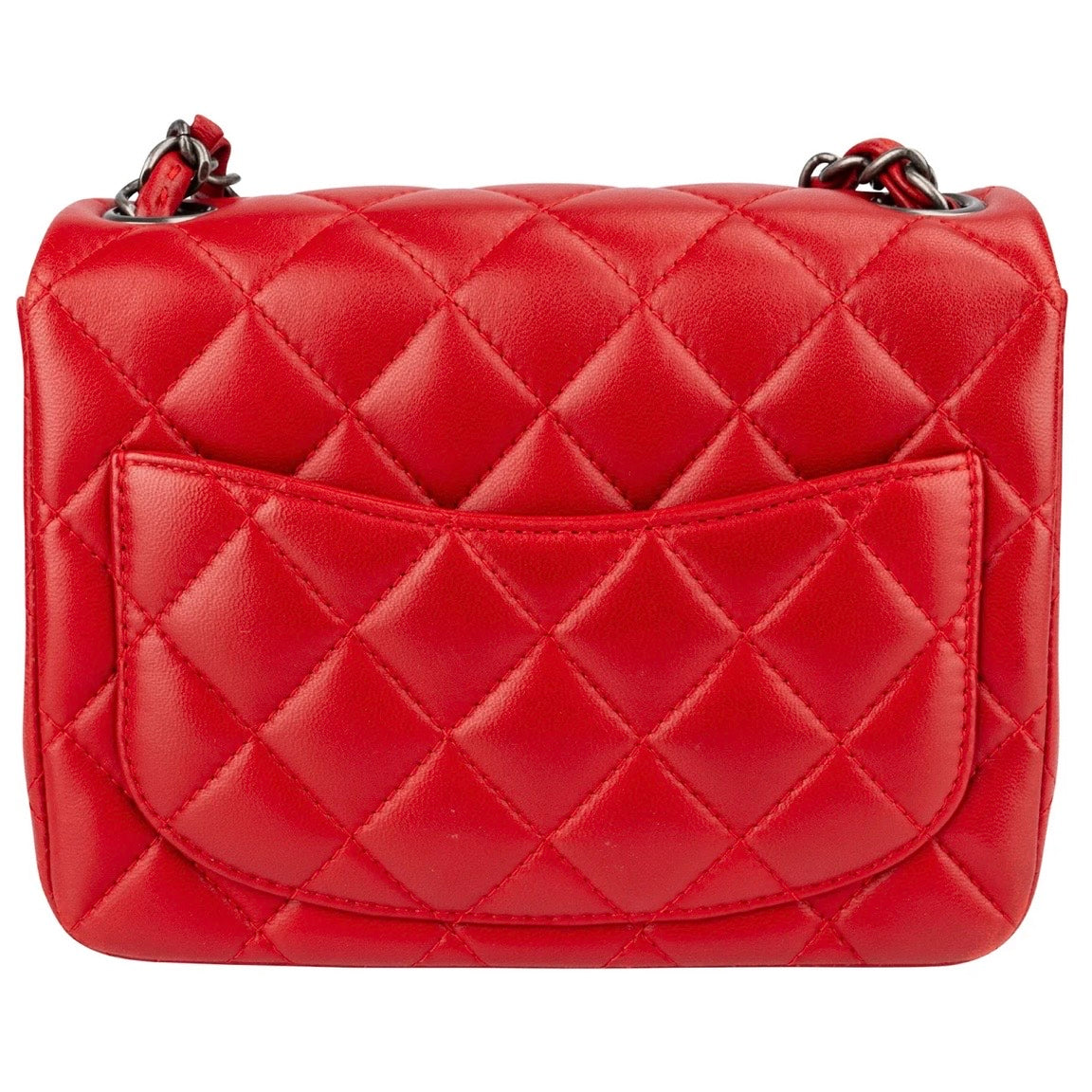 Chanel Quilted Lambskin Mini Rectangular Single
Flap Crossbody Bag