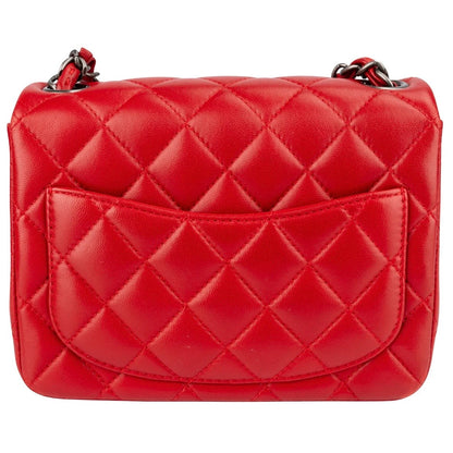 Chanel Quilted Lambskin Mini Rectangular Single
Flap Crossbody Bag