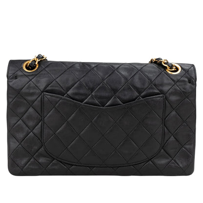 Chanel Quilted Lambskin 24K Gold Medium Double Flap Crossbody Bag