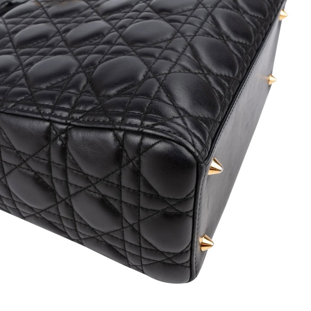 Christian Dior Quilted Lambskin Lady Dior Handbag