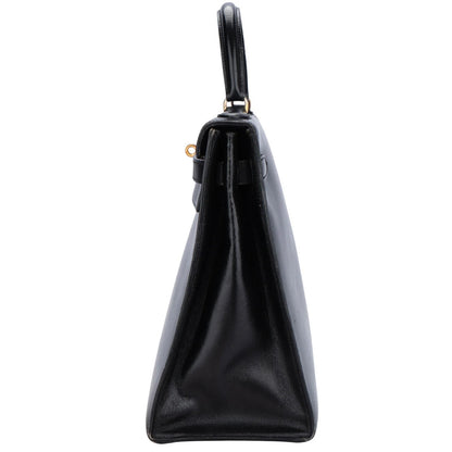 Hermès Noir Boxcalf Kelly 32 Handbag
