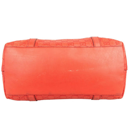 Gucci Red Guccissima Leather Sukey Top Handle Handbag