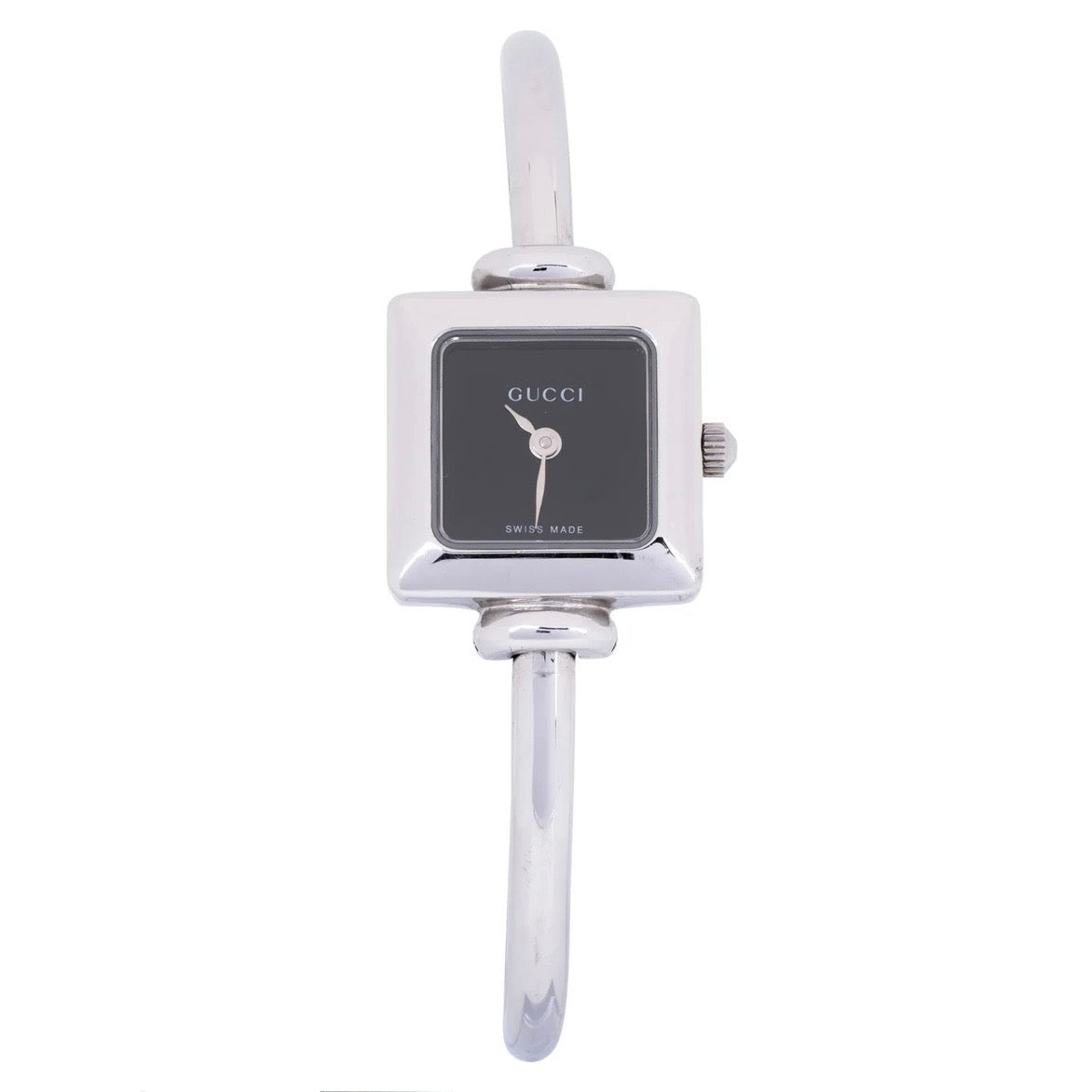 Gucci Silver Tone 1900 L Bangle Women Watch
