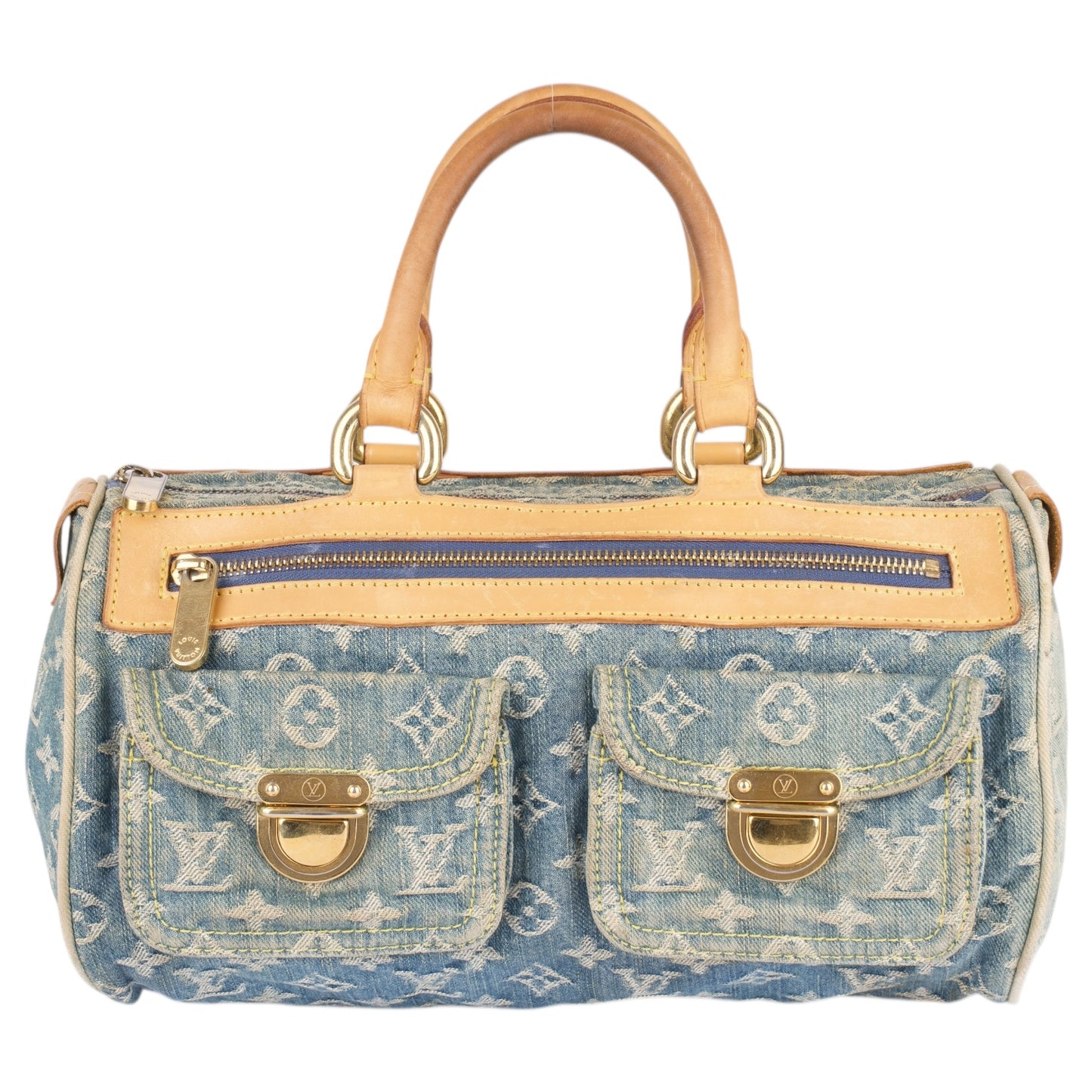 Louis Vuitton Denim Monogram Neo Speedy 30 Handbag