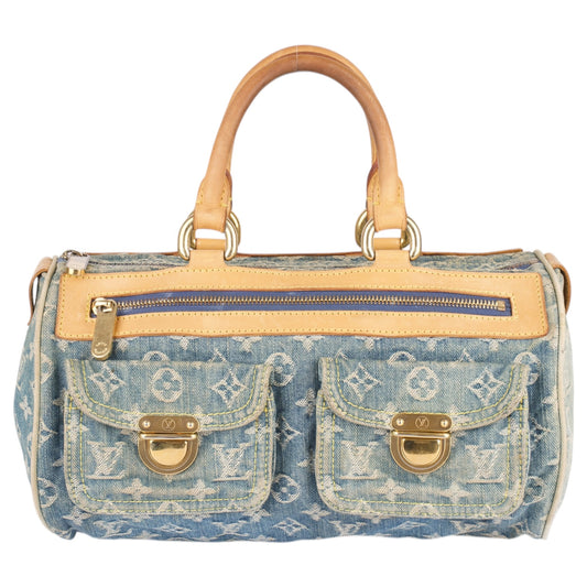 Louis Vuitton Denim Monogram Neo Speedy 30 Handbag