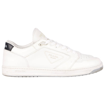 Prada White Downtown Leather Sneaker