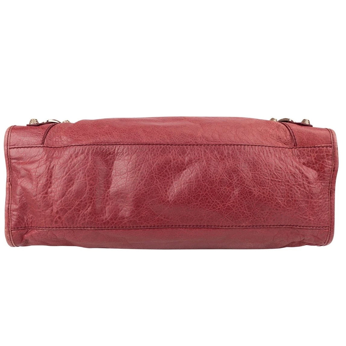 Balenciaga Red Leather Classic City Handbag