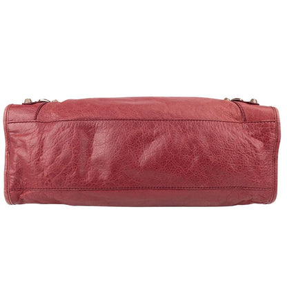 Balenciaga Red Leather Classic City Handbag