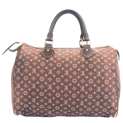 Louis Vuitton Mini Lin Denim Monogram Speedy 30 Handbag